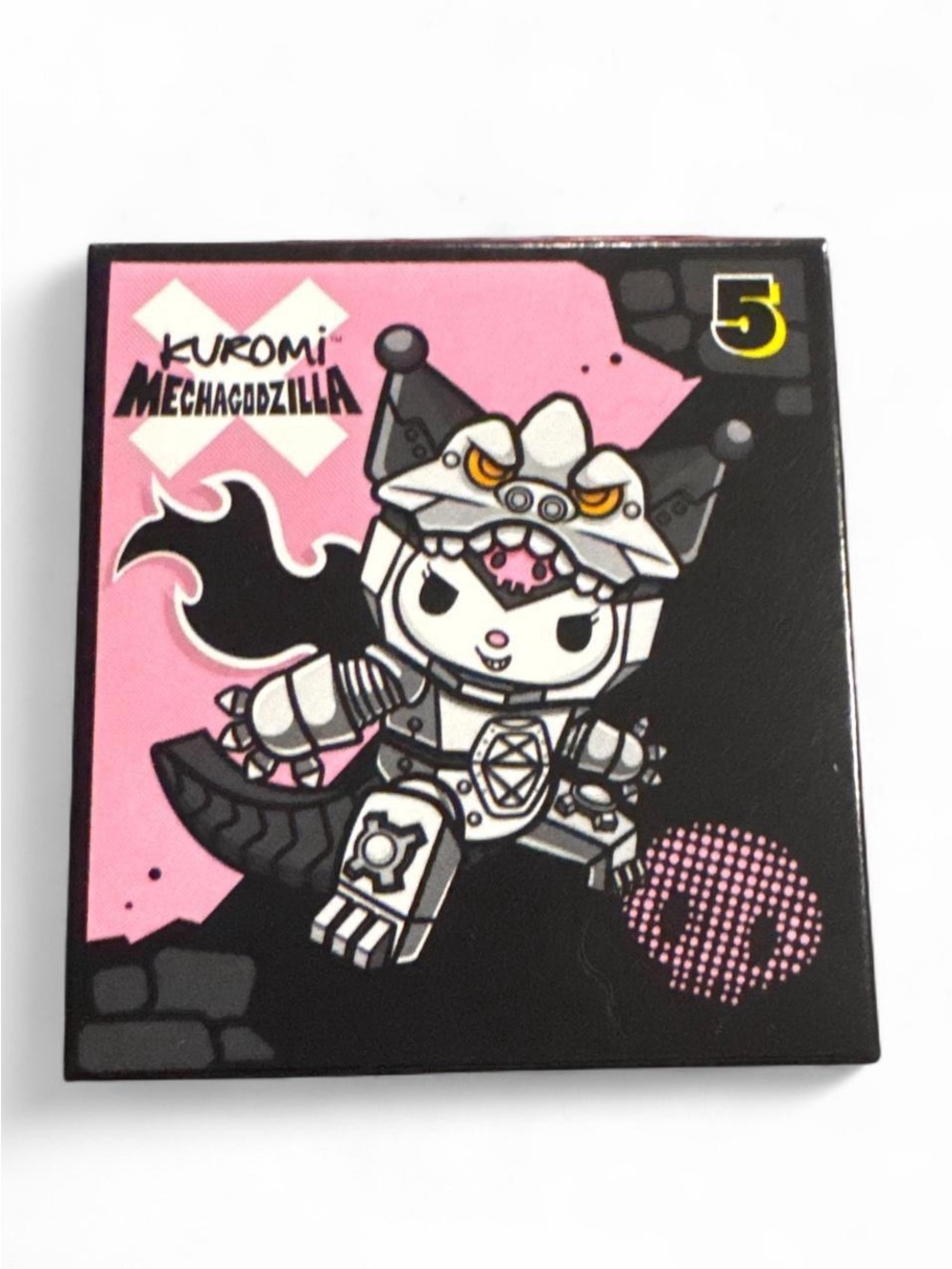 Unopened McDonalds Sanrio Kuromi Mechagodzilla toy — Pink, Black & White
